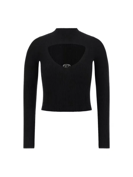 Sweter Diesel wełniany czarny