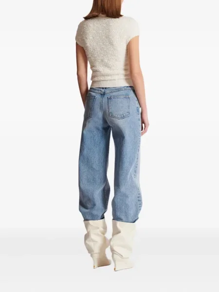 Top Balmain scurt alb