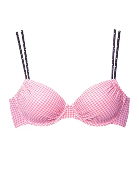 BUFFALO Sutien costum de baie Florida roz / negru alb