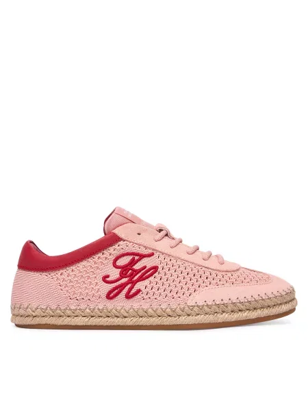 Espadrile Tommy Hilfiger Th Heritage Rope Sneaker roza