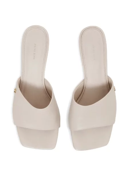 Papuci tip mules Anine Bing cu autograf