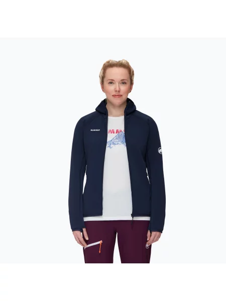 Bluză de trekking pentru femei Mammut Aconcagua ML Hooded Jacket marine