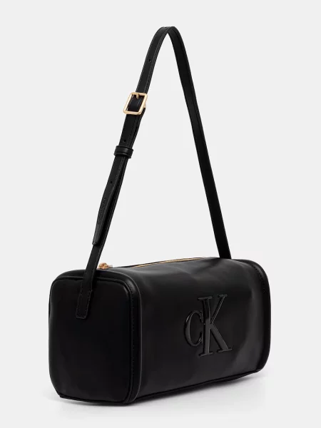 Kabelka Calvin Klein Bold Ck Slouchy Shoulder Bag čierna