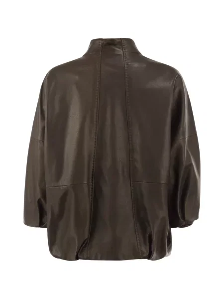 Geanta de piele Max Mara maro