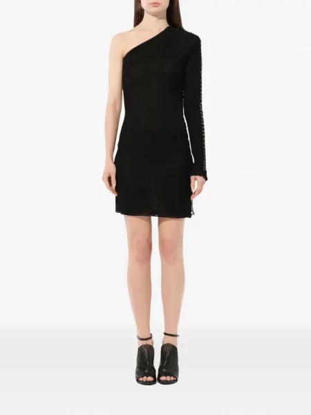 Rochie Balmain cu un umăr gol negru