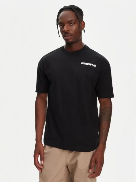 Kappa T-Shirt Nyle Regular Fit μαύρο
