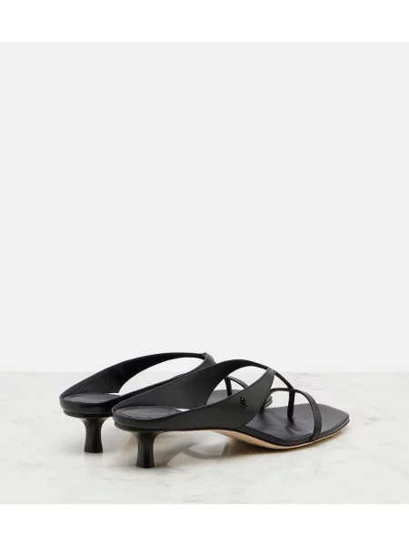 Kožené tangá Jimmy Choo čierna