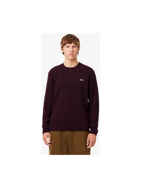 Sweter Lacoste czerwony