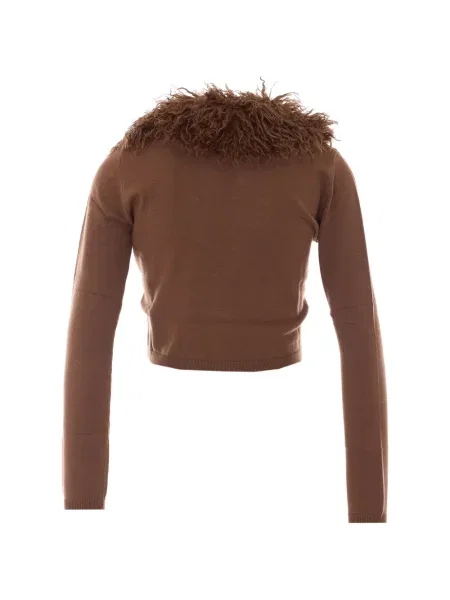 Gulerat fular Twinset cu blană maro