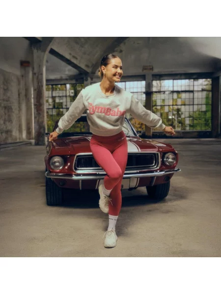 Bluza fitness bez kaptura Cloud szara