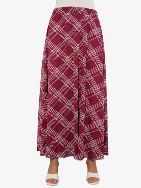 Bigdart Sukně burgundská červeň / offwhite
