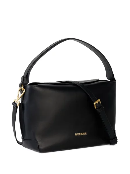 Кожена шопинг чанта Bogner черно