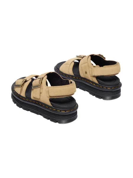 Замшевые босоножки Dr. Martens на платформе