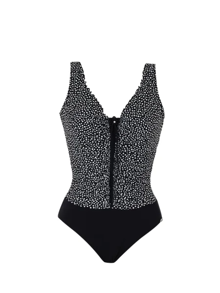 SUNFLAIR Costum de baie întreg negru alb