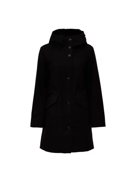 Parka Woolrich ze stretchu czarna
