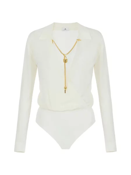 Body Elisabetta Franchi plic alb