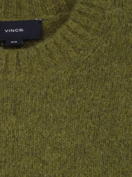 Pulover Vince cu decolteu rotund verde