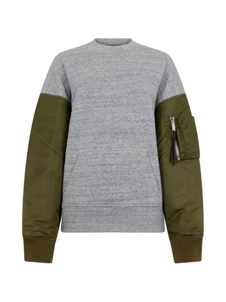 Top Dsquared2 melange cu decolteu rotund gri