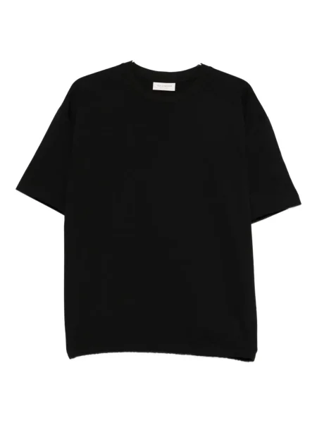 Tricou Yes London cu decolteu rotund negru