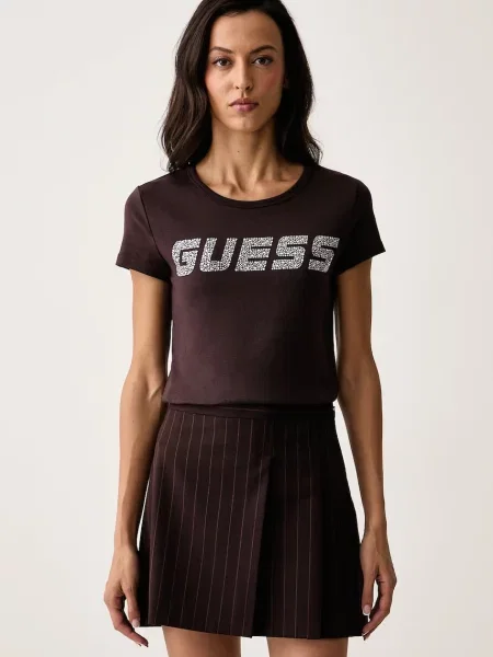 Guess tričko s KIARA hnědé