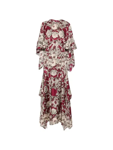 Rochie Antonio Marras cu model floral cu imagine roșu