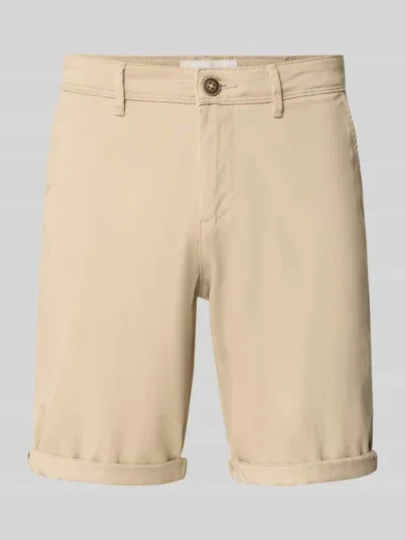 Bermudy o kroju regular fit z wpuszczanymi model ‘IBOWIE’ Jack & Jones beżowe