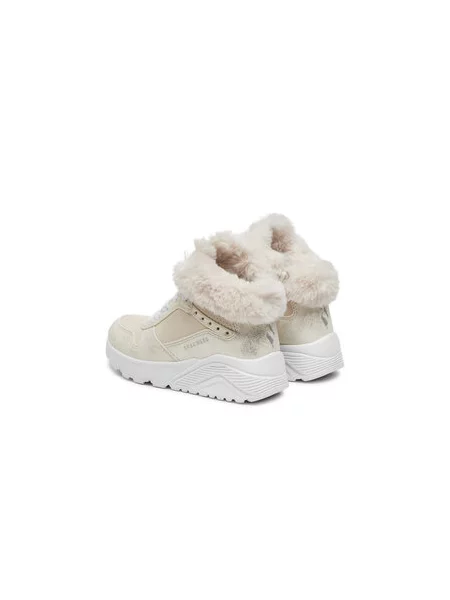 Polokozačky Skechers Uno Lite Comfurt Collar Écru