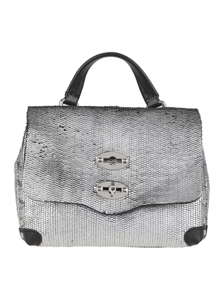 Torebka Zanellato skórzana szara