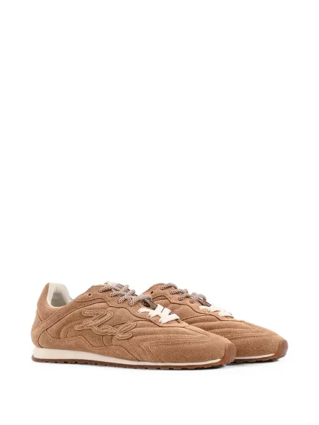 Szarvasbőr sneaker Karl Lagerfeld autogrammal barna