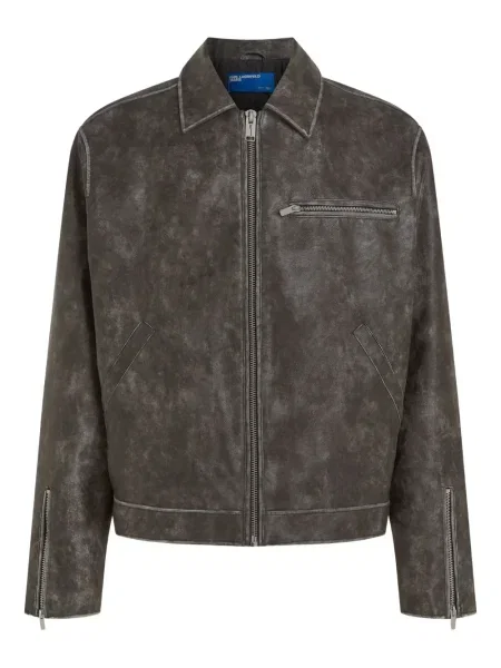 Geacă de blugi Karl Lagerfeld Jeans gri