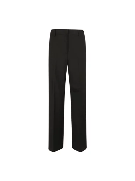 Weekend Max Mara Spodnie Kobieta Wełna Visivo Palazzo Trousers czarny