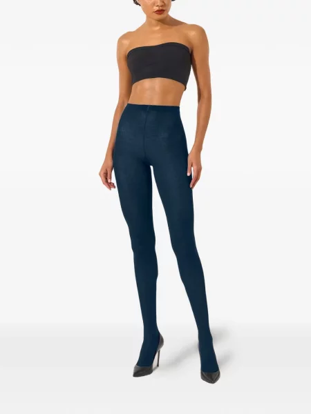 Pėdkelnės Wolford iš merino vilnos mėlyna