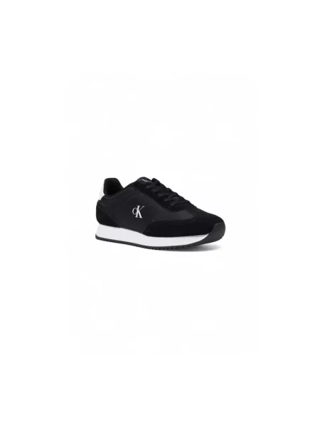 Sneakersy Calvin Klein Jeans skórzane czarne