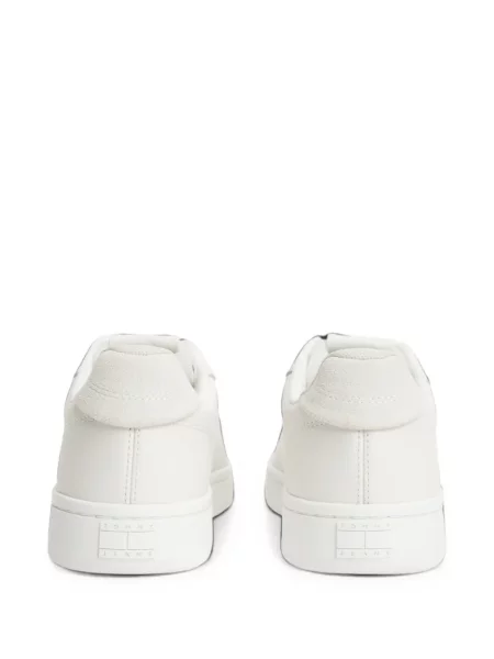 Bőr sneaker Tommy Hilfiger autogrammal fehér