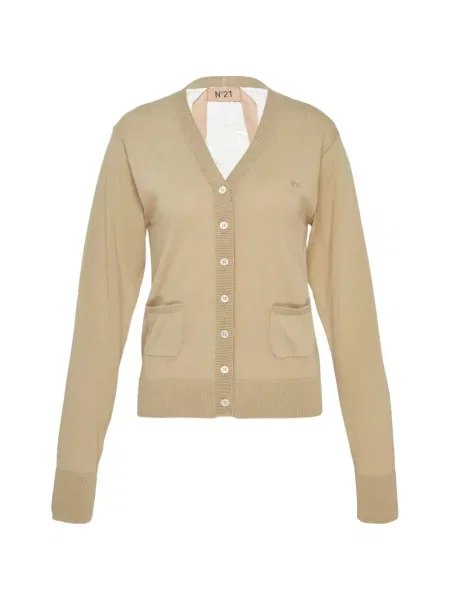 Cardigan N°21 cu decolteu în V din dantelă