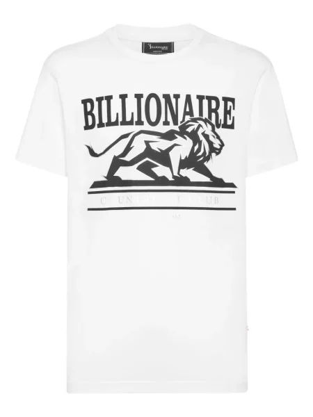 Tricou Billionaire cu imagine cu decolteu rotund alb