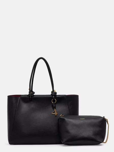 Geantă shopper Aldo din piele negru
