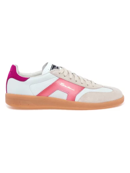 Sneakersy Santoni białe