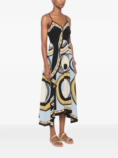Rochie La Doublej asimetrică negru