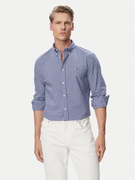 Tommy Hilfiger Πουκάμισο Gingham μπλε