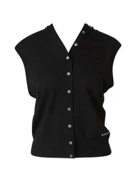 Top Alexander Wang fără mâneci tricotate negru