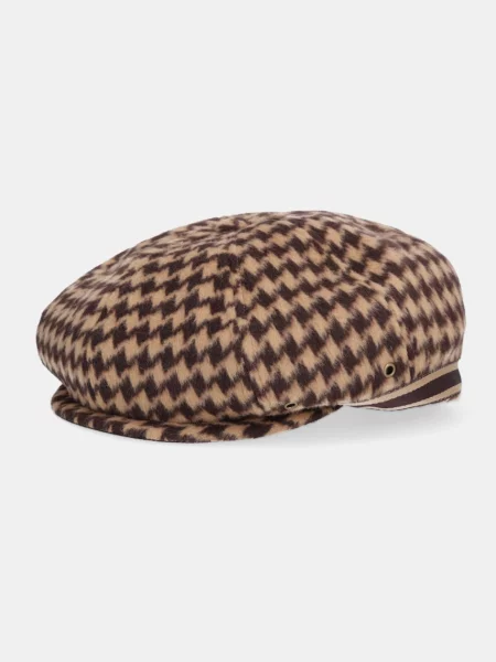 Каскет Kangol BLOCK ZIG кафяво