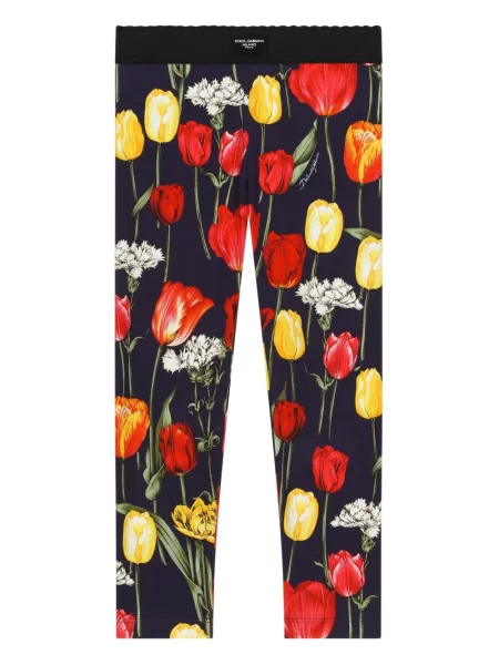 Legginsy dziecięce Dolce And Gabbana niebieskie