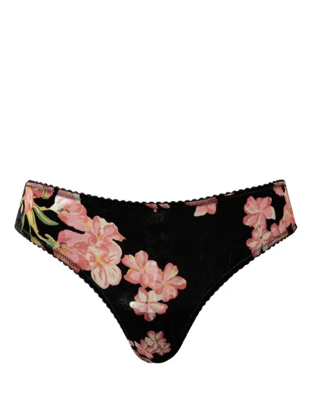 Chiloți Twinset de catifea negru