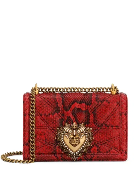 Torebka crossbody Dolce And Gabbana czerwona