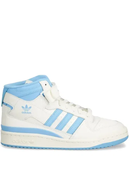 Geacă Adidas cu șireturi cu dungi cu platformă alb