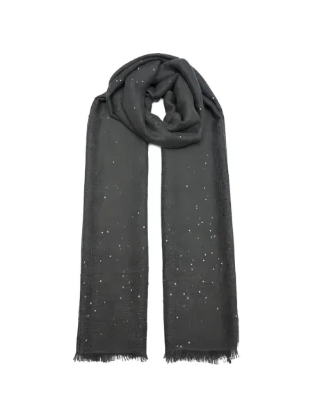 Šal Brunello Cucinelli sa šljokicama siva