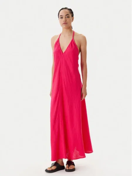 Poletna obleka United Colors Of Benetton roza