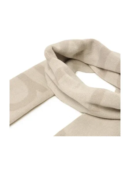 Sál Calvin Klein Bold Logo Wool Scarf White Universal bézs