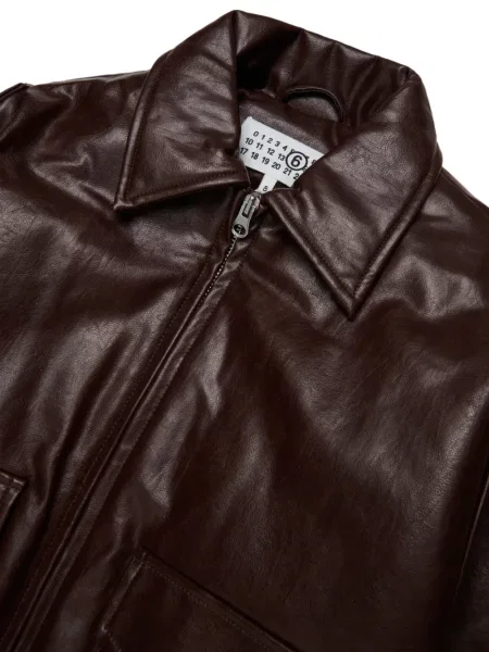 Kurtka dziecięca Mm6 Maison Margiela brązowa